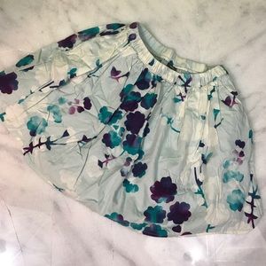 tea collection • aqua sky blue floral miniskirt 7